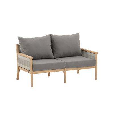 Rydell 55" Acacia Patio Loveseat