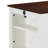 3-Piece White Finish Small Space Counter Height Dining Table With Shelves And 2 Chairs