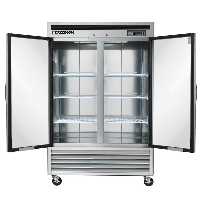 Maxx Cold 54" Stainless Steel Double Door Reach-In Freezer