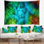 Tapisserie de ciel abstrait avec nuages verts bibliques-28498086