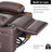 Oversized Manual Recliner with 2 Cup Holders and Side Pocket-319453232