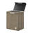 Collapsible Folding Corduroy Kids Plush Laundry Hamper Toy Storage - Gray Elephant