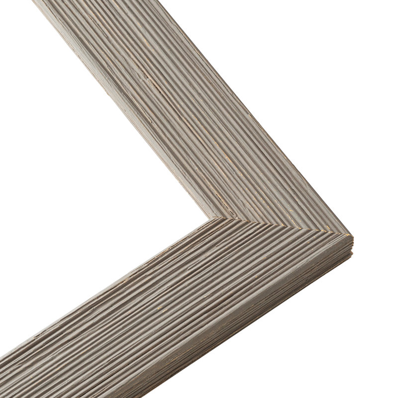 Cadre photo en bois massif Matiza, Gris, 10 po x 50 po