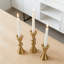 Ensemble de 3 chandeliers coniques en laiton, chandeliers décoratifs pour mariage, fêtes et centre de table-1902436720