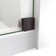 60.38" W x 34.5" D x 76" H Frameless Rectangle Sliding Shower Enclosure