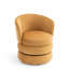 Upholstered Swivel Barrel Chair-622239473
