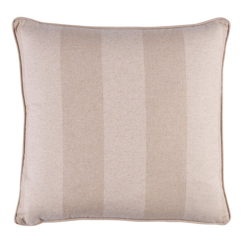 Hemlock Stripe Pillow, Tan, 22"H x 22"W