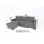 4 Seater Fabric Sofa Bed