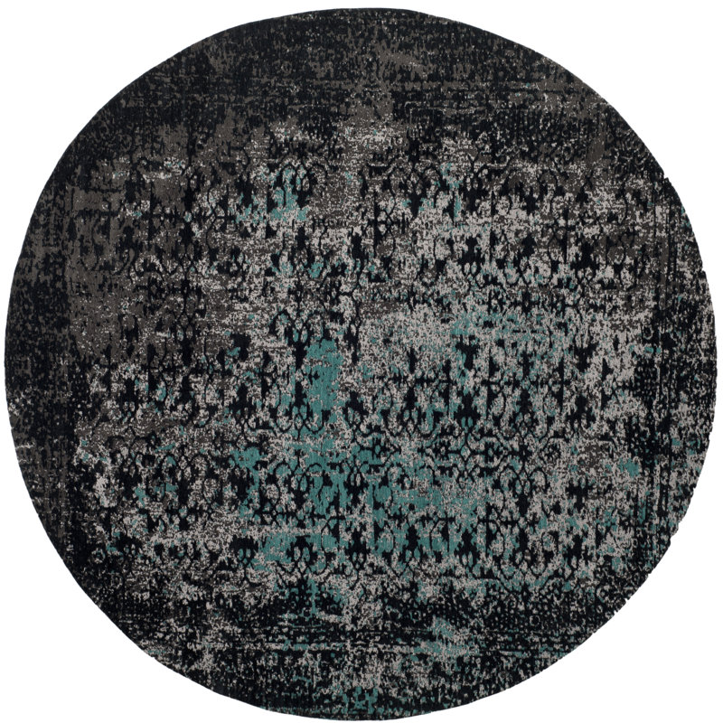 Tapis performance oriental rétro Kheir, Rond 6 pi
