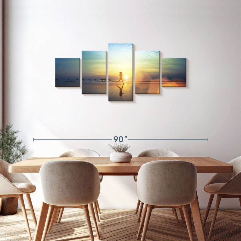 Sunset Running, 30" H x 68" W