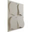 Panneau mural 3D 19,63 "x 19,63" en noir (paquet de 12)-91552264