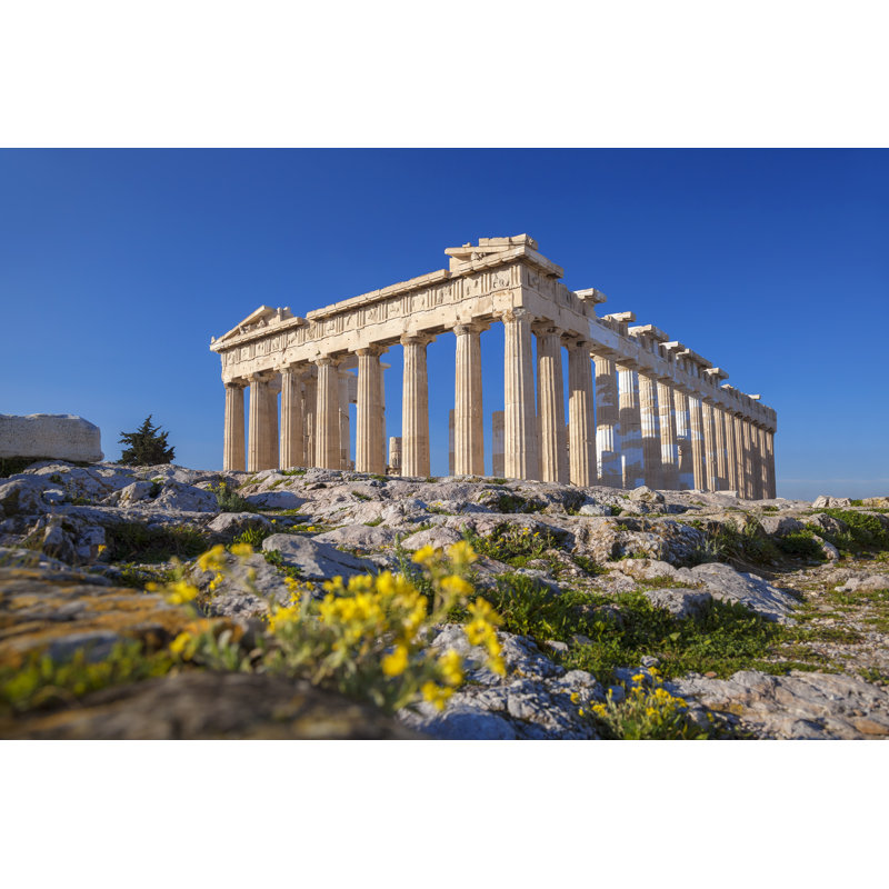 Parthenon Temple - Wrapped Canvas Print, 20cm H x 30cm W x 3.8cm D