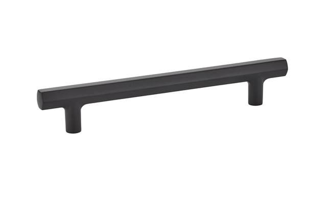 Mod Hex Cabinet Pull, Flat Black, 6"