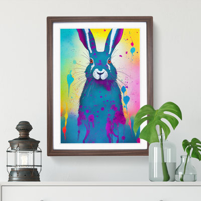 Hare No.3 Abstract - Single Picture Frame Painting