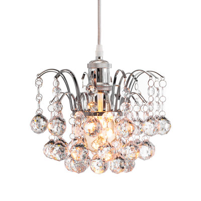 Shannon 1 - Light Chrome Crystal Pendant