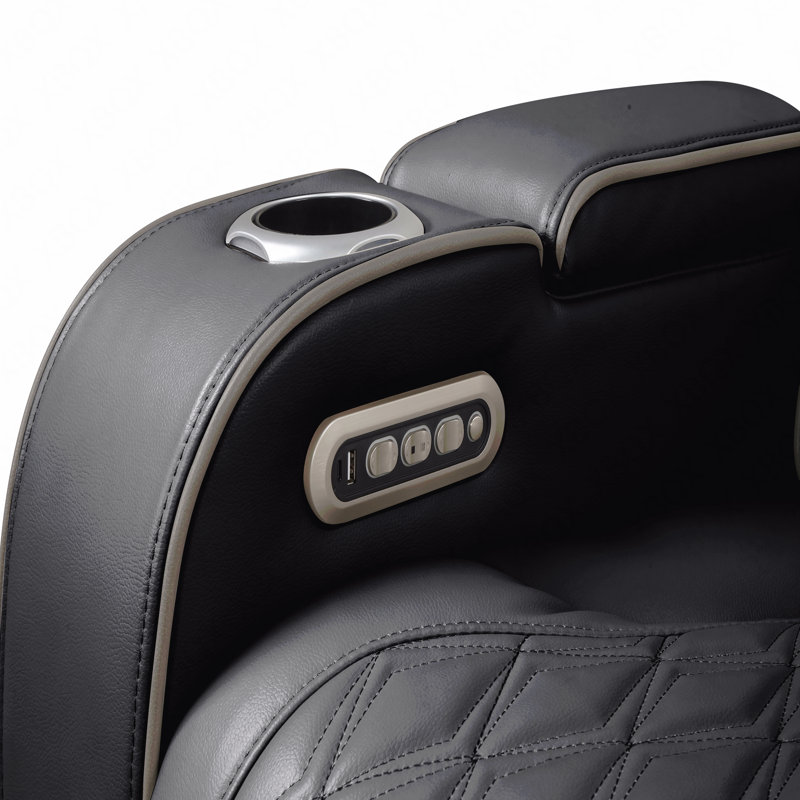 Fauteuil inclinable en bois Fortuner, Noir