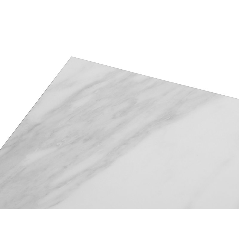 Keanna Sled Coffee Table, White Venato, 34cm H x 54cm W x 54cm D