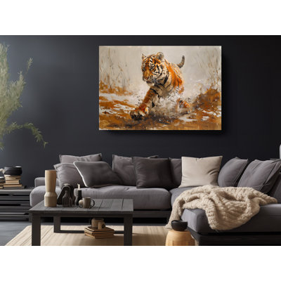 Oil Painting Reproduction Young Tiger Light Brown Paintings On Canvas Prints
