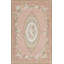 Hand-Knotted High-Quality Ivory and Rose Area Rug