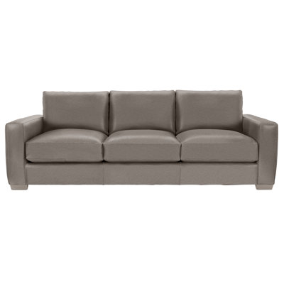 Dawkins 94'' Genuine Leather Square Arm Sofa
