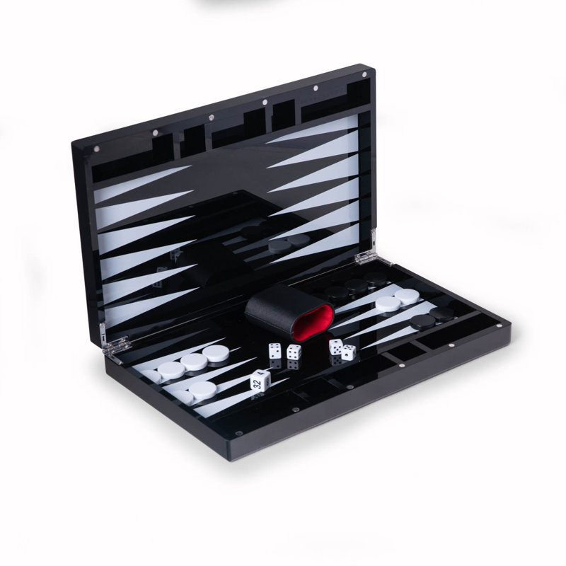Powel Brayden Studio® 2 Player Acrylic Backgammon