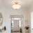 4 - Light 18" Modern Dimmable Semi Flush Mount Ceiling Light Dimmable