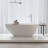 Deco 66.88'' x 33.5'' Freestanding Soaking Solid Surface Bathtub