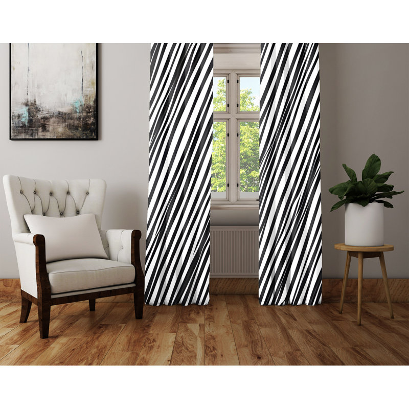 Paire de rideaux semi-transparents Destan, L 40 po x L 52 po