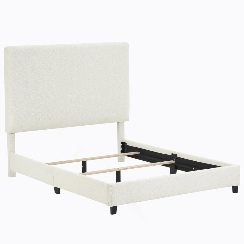 Lit plateforme en tissu d'ameublement, Grand