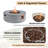 38" Round Propane Fire Pit, 50,000 BTU Outdoor Gas Fire Pit With MGO Stone-Look, Steel Burner, Adjustable Flame, Waterproof Cover & Lava Rocks-284203484