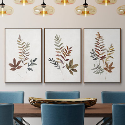 " Autumn Leaves I " 3 - Pieces