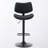 Swivel Faux Leather Upholstered Metal Bar Stools Set with Back-1036465861