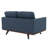 Kernis Modern 2-Seater Loveseat Sofa Upholstered Living Room Couch with Birch Wood Legs, Premium Leather or Mesh Foam Cushions for Home and Living Room-1904411208