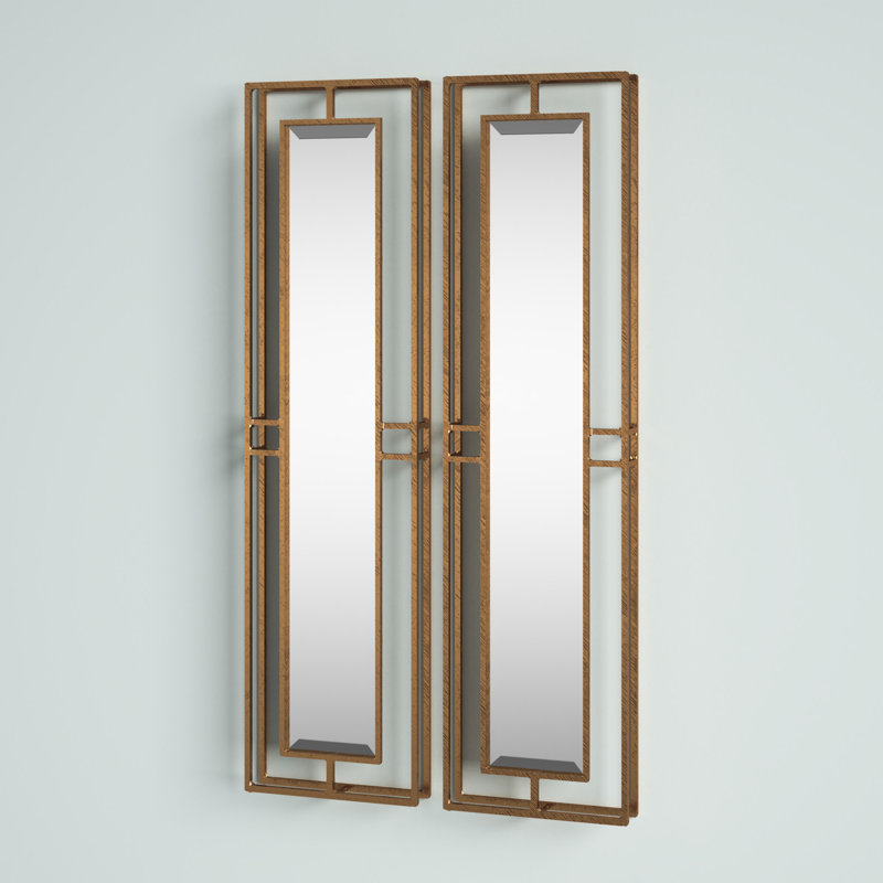 Ensemble de miroirs biseautés 2 pièces Zanders