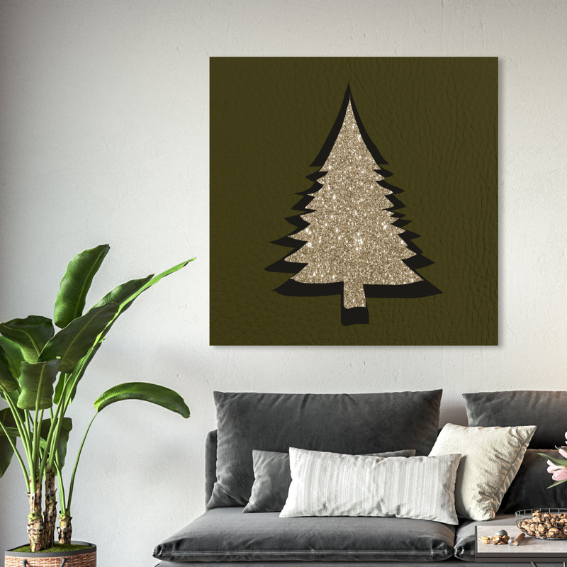 «Pine Tree Silhouette», impression sur toile, H 30 po x l 30 po x P 1,5 po