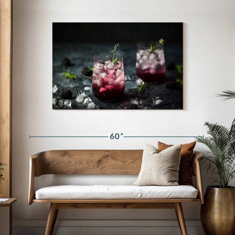 Yarlin Blackberry Lemonade Cocktails, 30" H x 45" W