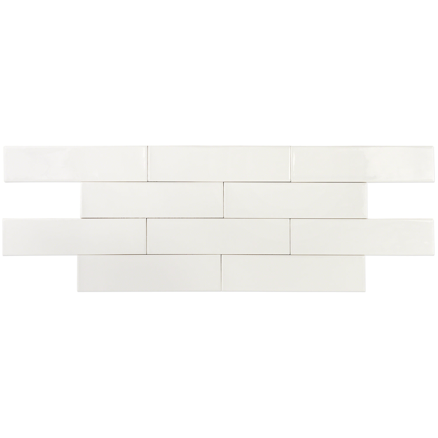 Trending 3" x 12" Ceramic Subway Tile, Bianco