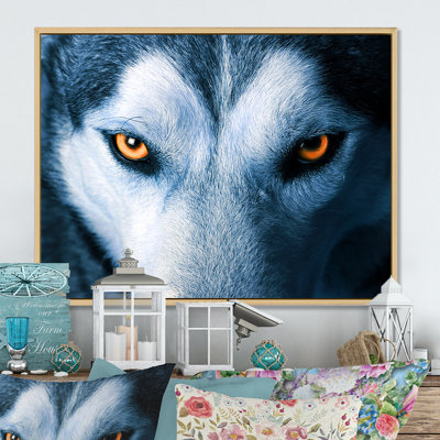 «Eyes Of Wolf», reproduction sur toile flottante
