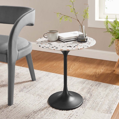 Table d'appoint ronde 20 "Lippa Terrazzo par Modway