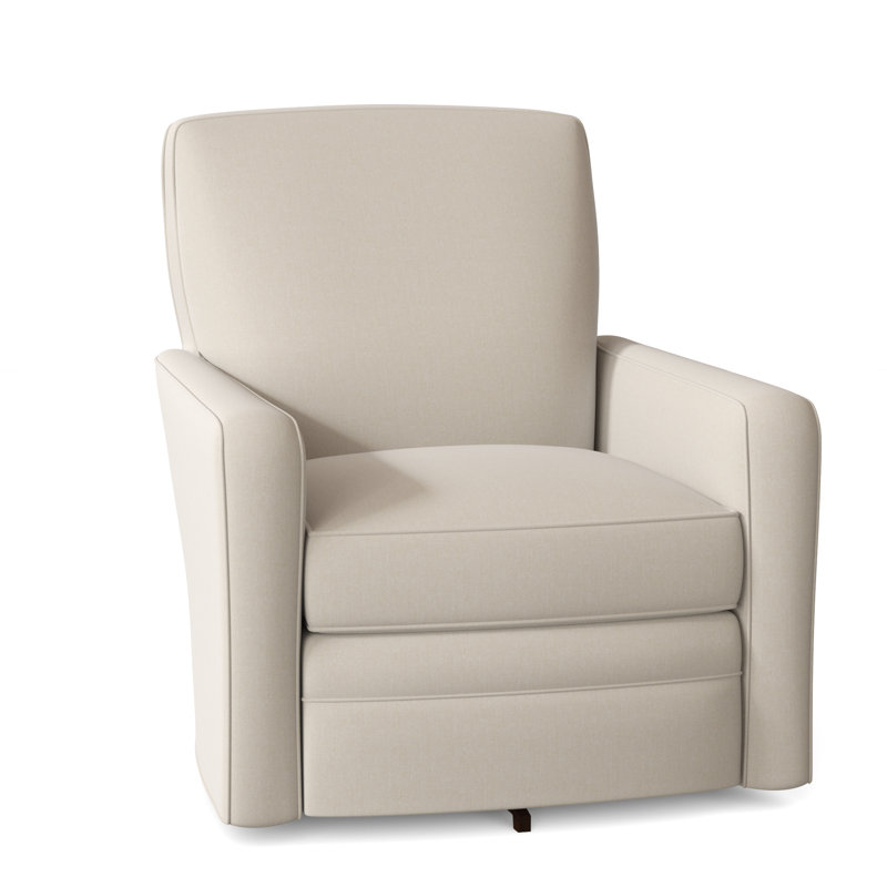 Fauteuil pivotant de 32 po Idana, Beau sergé blanc performance 31, Non