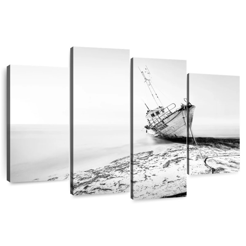 Mehar The Shipwreck Monochrome, 42" H x 68" W