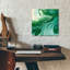 Art mural en verre épique «Amazonian 1» par Alicia Ludwig, 12 po x 12 po