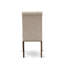 Cet ensemble de salle à manger 5 pièces comprend une table de salle à manger rectangulaire avec des feuilles papillon et 4 chaises rembourrées en tissu brun clair en acajou-515544916-516949491-516949492