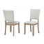Ensemble de table de salle à manger 5 pièces avec 4 chaises rembourrées, meubles de cuisine et de salle à manger modernes en bois