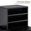 BarberPub L-Shape Nail Desk with Multiple Drawer and Storage Cabinet-588218139