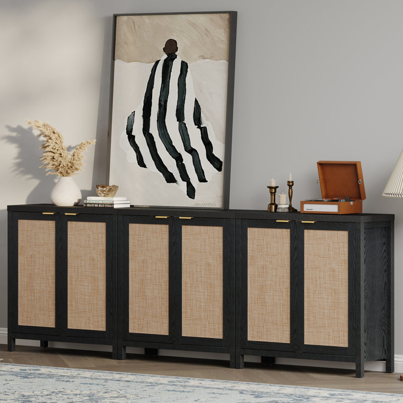 Buffet 34,3 po Safura, 3, Chêne noir