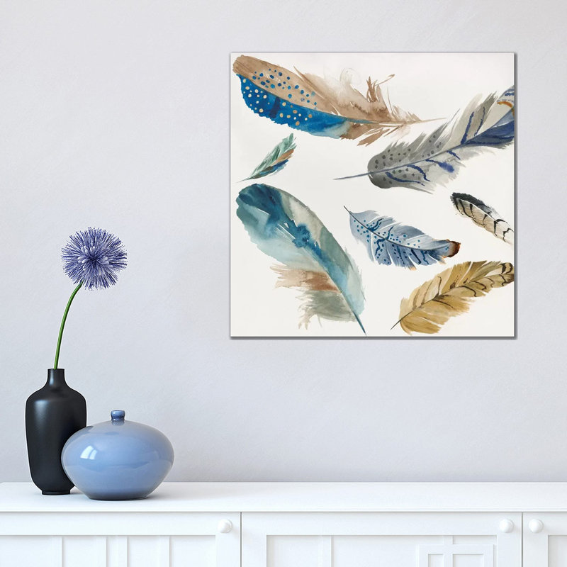 La Plume II by Aimee Wilson - Wrapped Canvas Print, 45.72 cm H x 45.72 cm W x 1.91 cm D