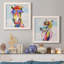 «Groovy Horse And Sky», ensemble de 2 peintures sur toile encadrées-420614946-420614950