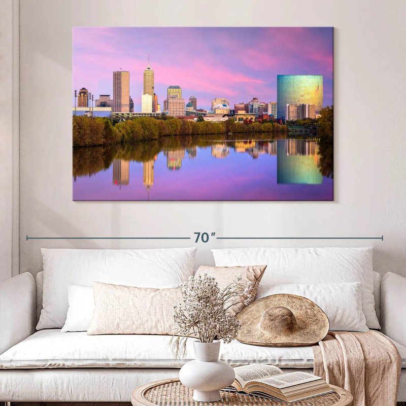 Nicci Indianapolis Skyline Reflection