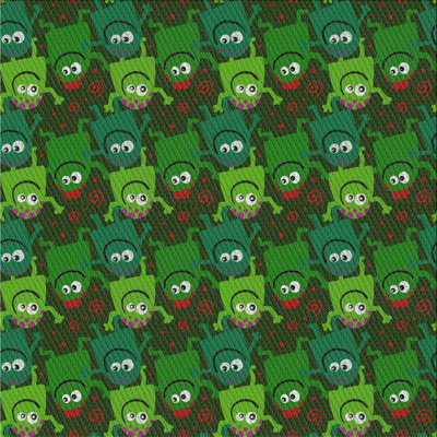 Tapis vert / rouge Mabel